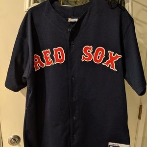 Pedro Martinez Blue Red Sox Sz XL